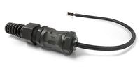QuWireless QRJ45 Outdoor RJ-45 Socket Adapter – IP68 Waterproof, 0.16m Cable, Black