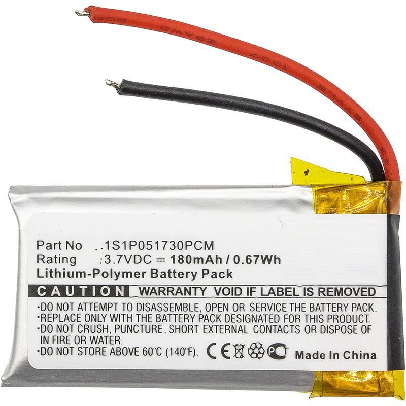 CoreParts MBXWHS-BA032 Wireless Headset Replacement Battery 3.7V 180mAh Li-Pol