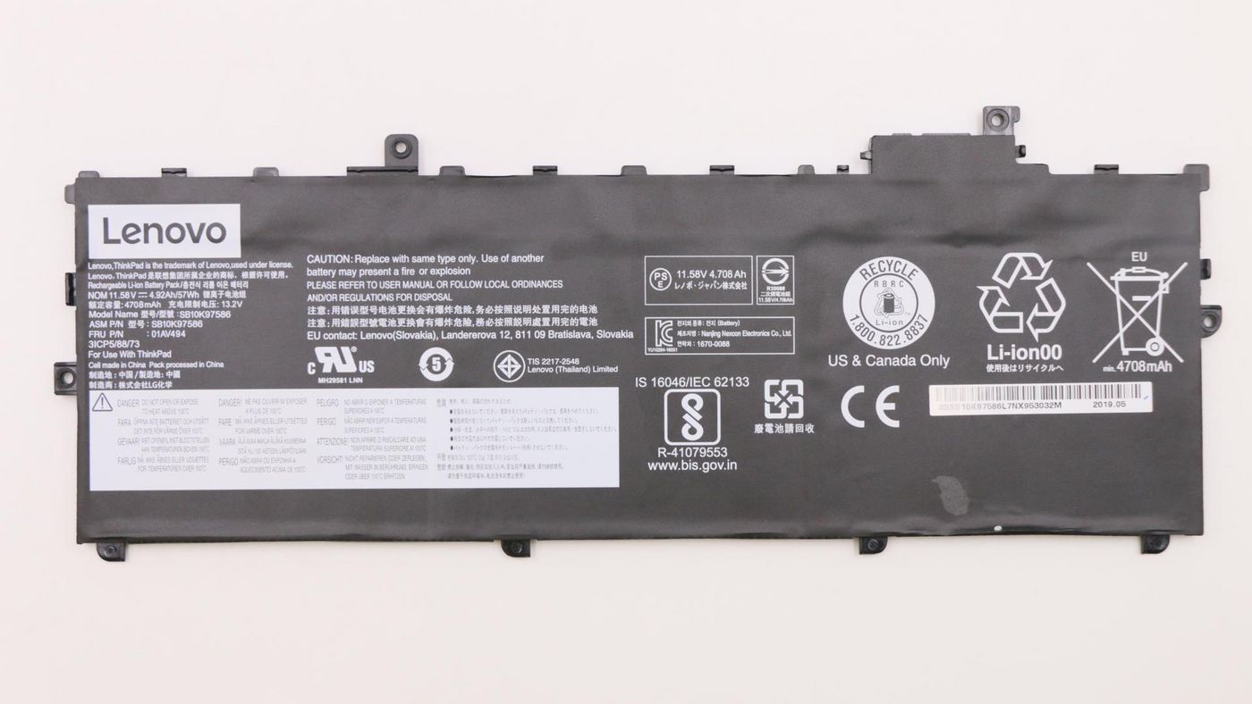 Lenovo 01AV494 Battery – High-Quality Rechargeable Li-ion Power