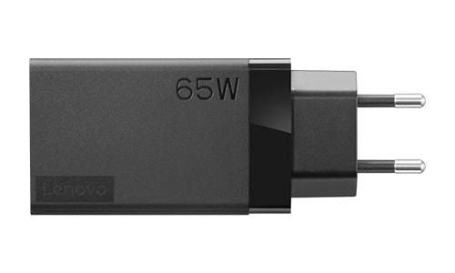 Lenovo 40AW0065WW Smart Device Charger – 65W USB-C AC Travel Adapter Black