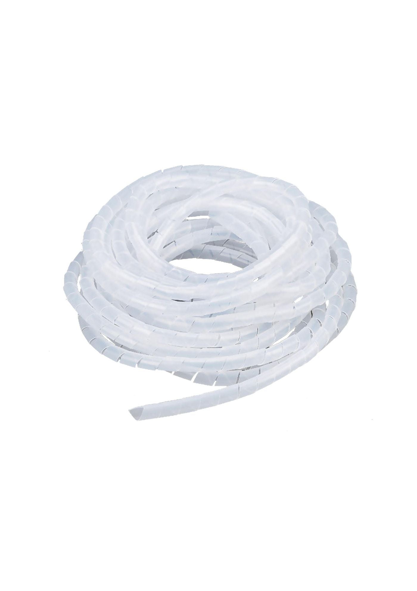 Lanview LVT551510 Spiral Band 8mm – Transparent Polyethylene Cable Management Wrap 10m Roll