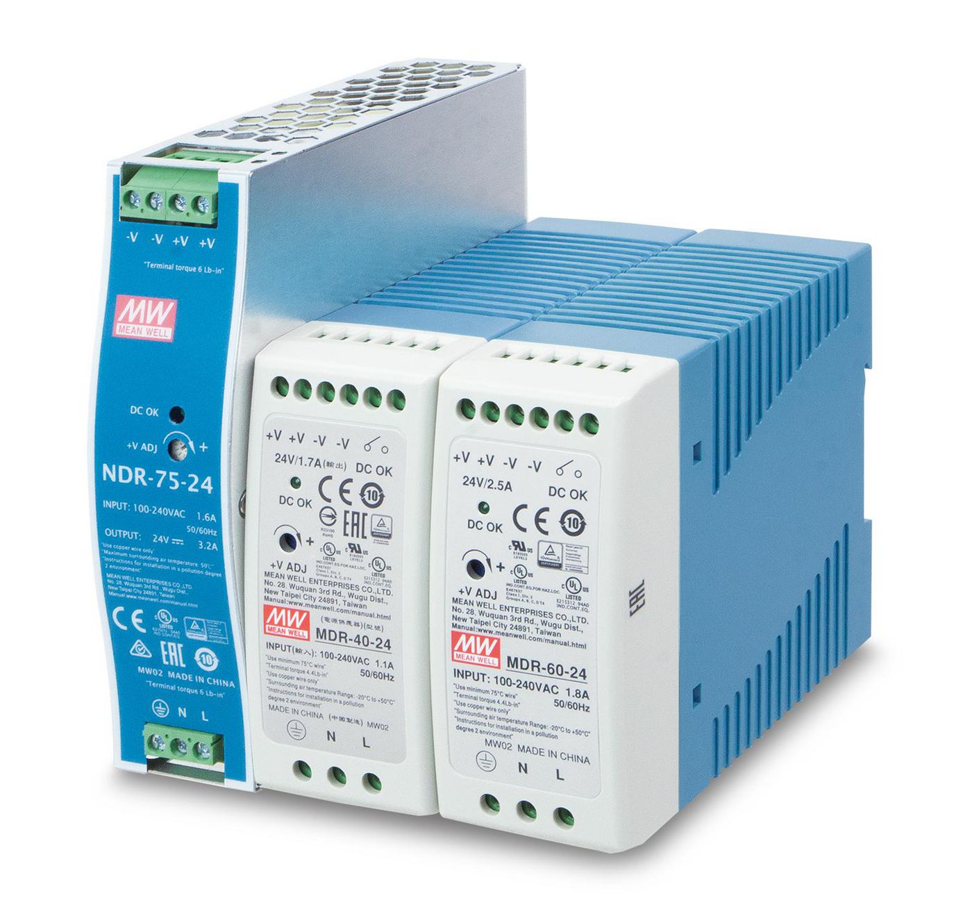 Planet PWR-60-24 Industrial DIN Rail Power Supply 60W 24V DC