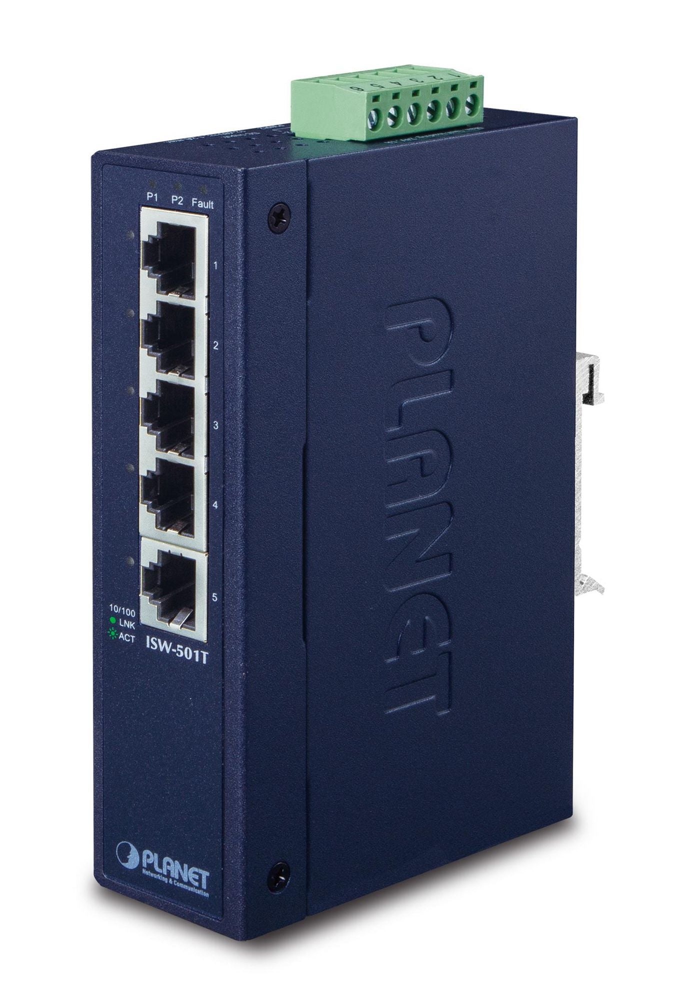 Planet ISW-501T 5-Port Industrial Fast Ethernet Switch Unmanaged IP30