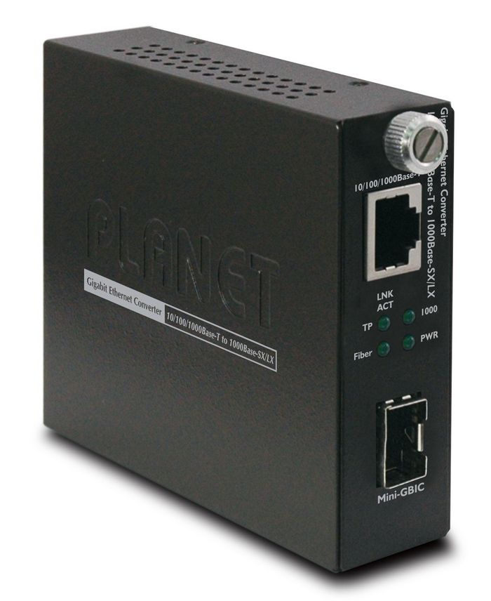 Planet GST-805A Network Media Converter – Gigabit Ethernet, SFP, 2000Mbps