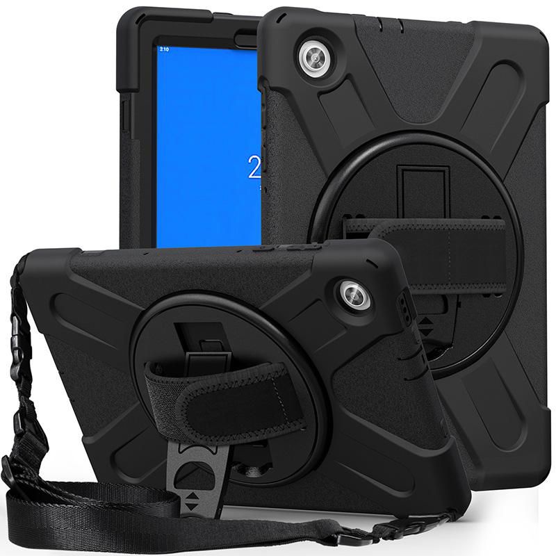 eSTUFF ES681900-BULK Tablet Case – Shockproof Defender Cover, Black, 360° Stand