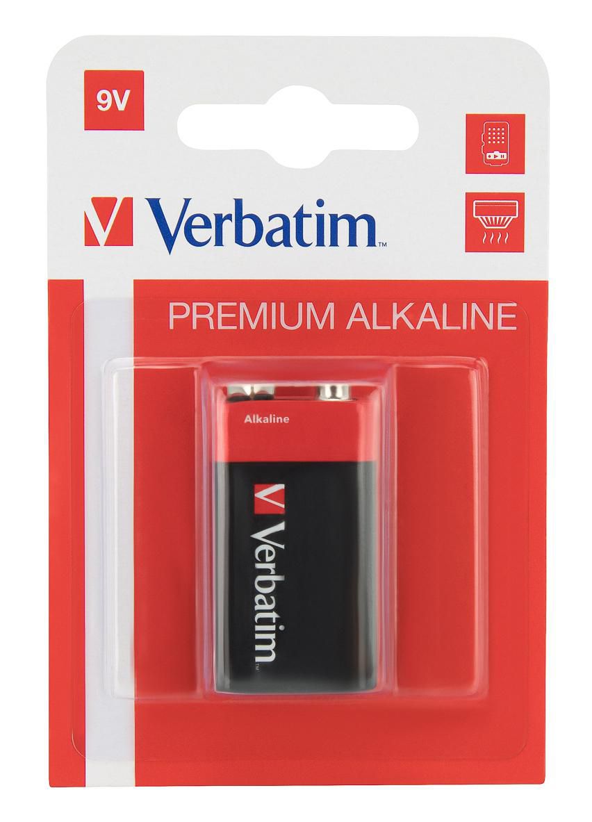 Verbatim 49924 9V Alkaline Battery – Single-Use, High Performance