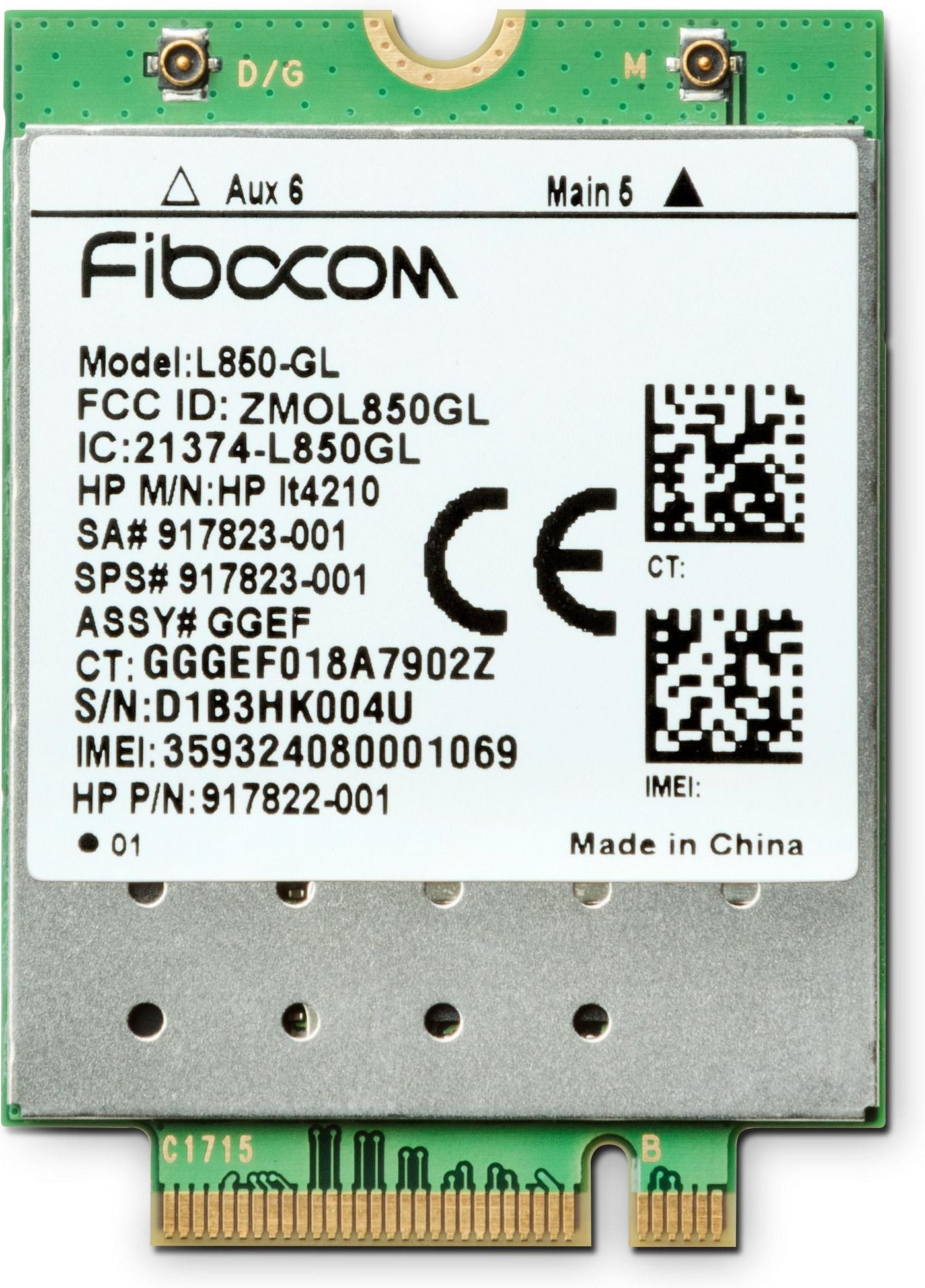 HP 3FB01AA XMM 7360 LTE-Advance WWAN Module – Wireless Connectivity