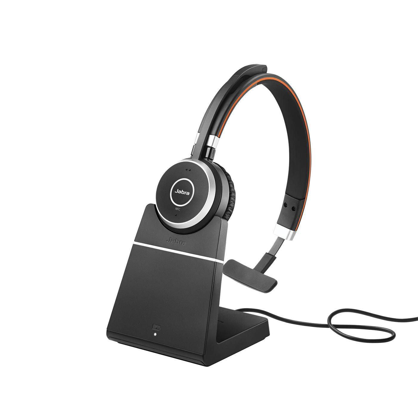 Jabra 6593-823-499 Evolve 65+ UC Mono Headset – Wireless & Wired, Bluetooth, Black