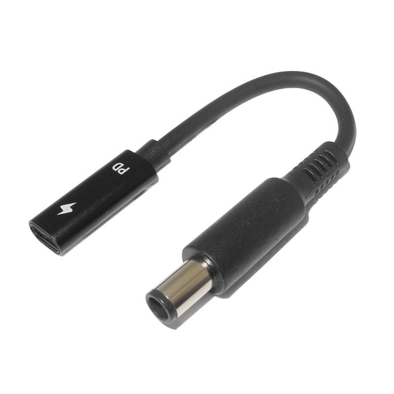CoreParts MBXUSBC-CO0001 USB C to 7.4*5.0 Cable Gender Changer – Black