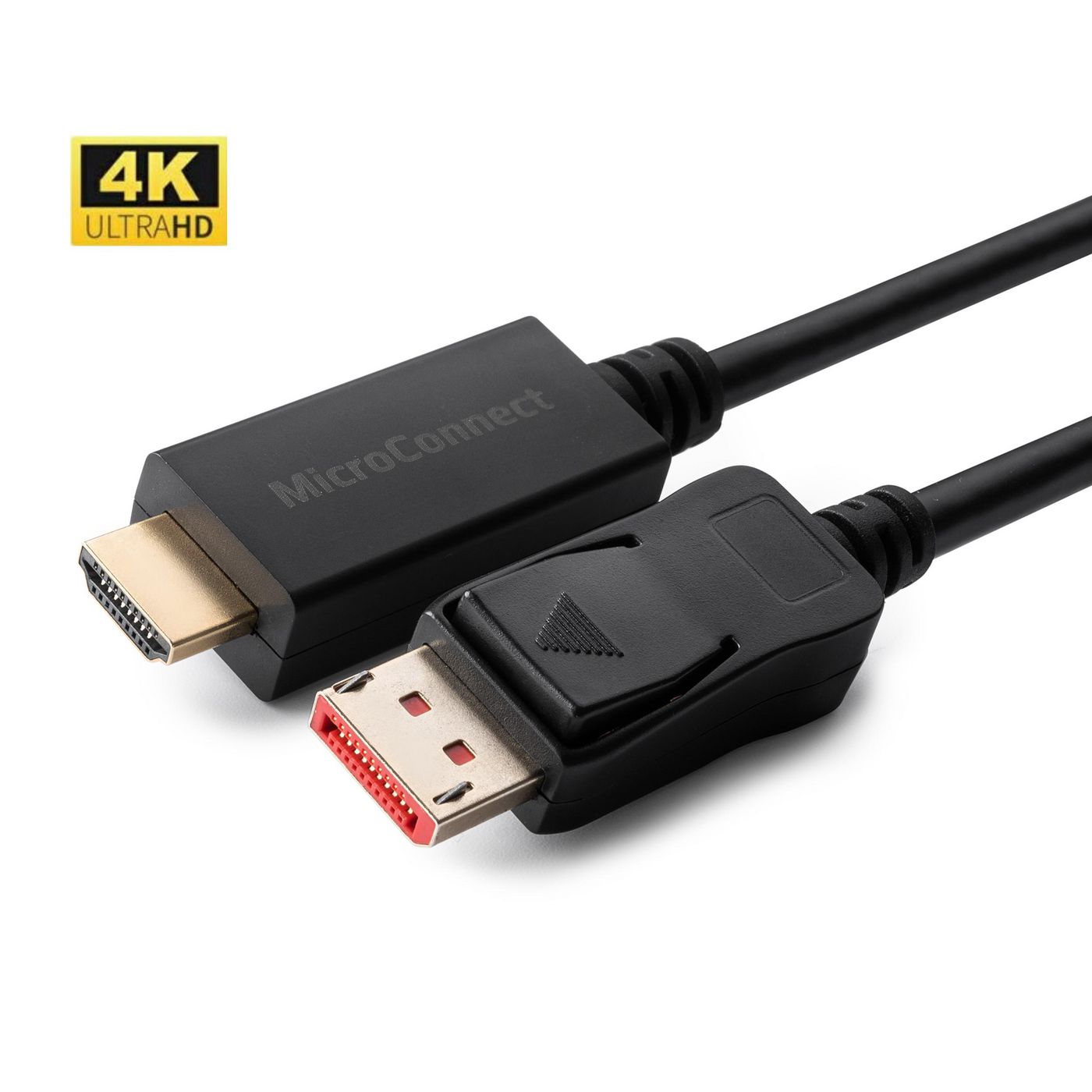 MicroConnect MC-DP-HDMI-2004K DisplayPort 1.4 to HDMI 2.0 Cable 2m – 4K 60Hz, Gold-Plated, CE Certified