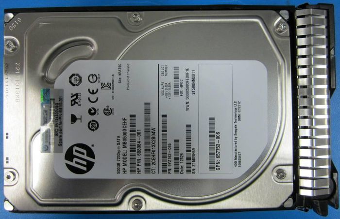 Hewlett Packard Enterprise 658103-001 Internal Hard Drive – 500GB 3.5" SATA 7200RPM
