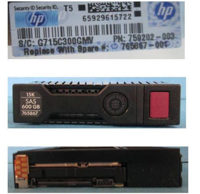 Hewlett Packard Enterprise 765867-001 600GB SAS Hard Drive 15K 3.5" LFF