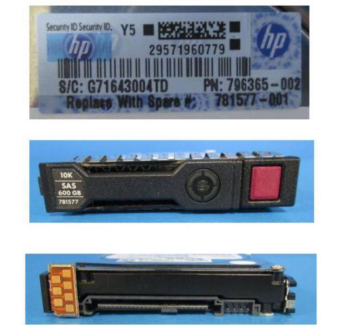 Hewlett Packard Enterprise 781577-001 Internal Hard Drive – 600GB SAS 2.5" 10000RPM HDD