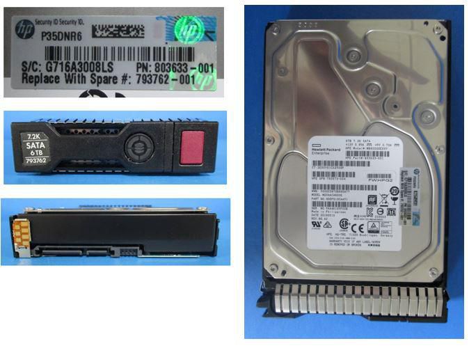 Hewlett Packard Enterprise 793762-001 6TB 3.5" SATA HDD 7200RPM 6Gbps