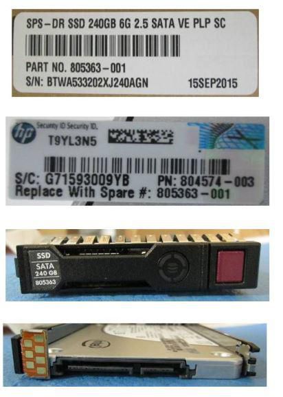 HP 805363-001-RFB Internal Hard Drive – 240GB SATA 6G SFF SC VE PLP