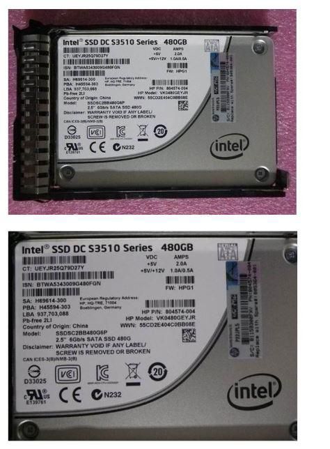 Hewlett Packard Enterprise 805364-001 480GB 2.5" SATA III SSD – SFF RI SC