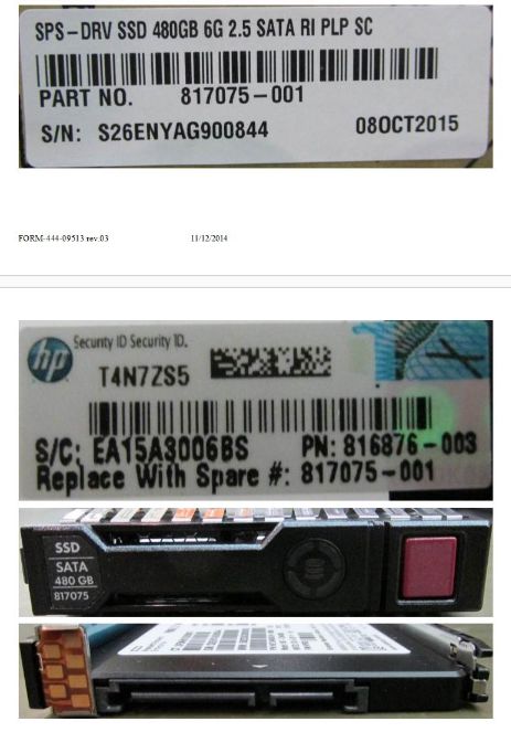 Hewlett Packard Enterprise 817075-001 480GB 2.5" SATA III SSD – SFF RI SC