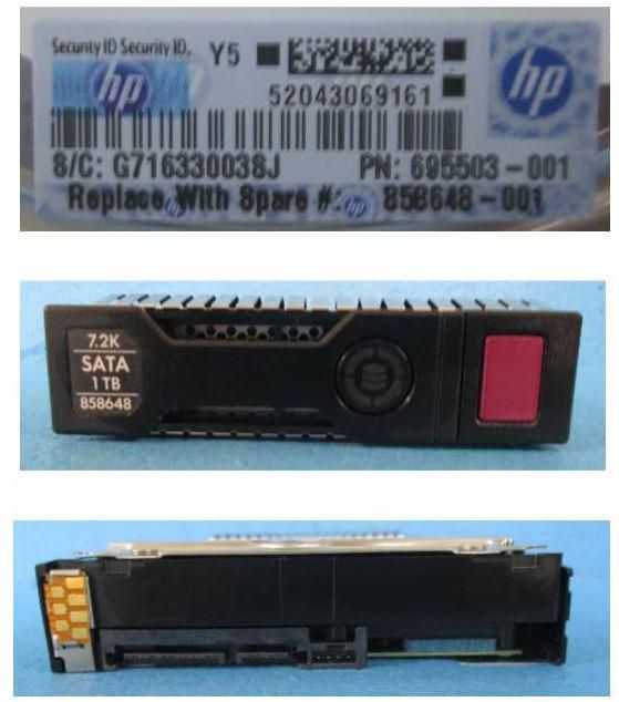 Hewlett Packard Enterprise 858648-001 Internal Hard Drive – 1TB SATA 3.5" 7200RPM