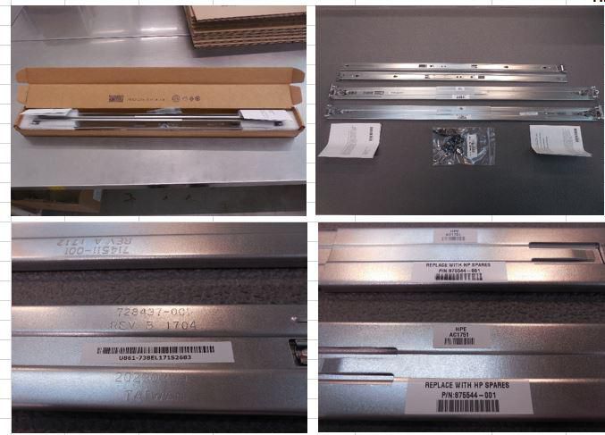 Hewlett Packard Enterprise 875544-001-RFB Rack Mounting Kit 1U Easy Install