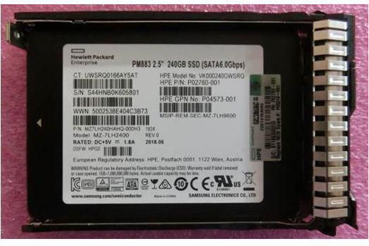 Hewlett Packard Enterprise P05319-001-RFB Internal Solid State Drive 240GB SATA