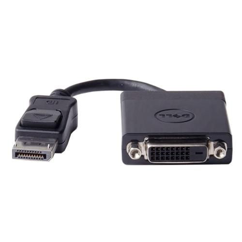 Dell DANARBC084 DisplayPort to DVI Adapter – Single Link, 1920x1200, HDCP, Black