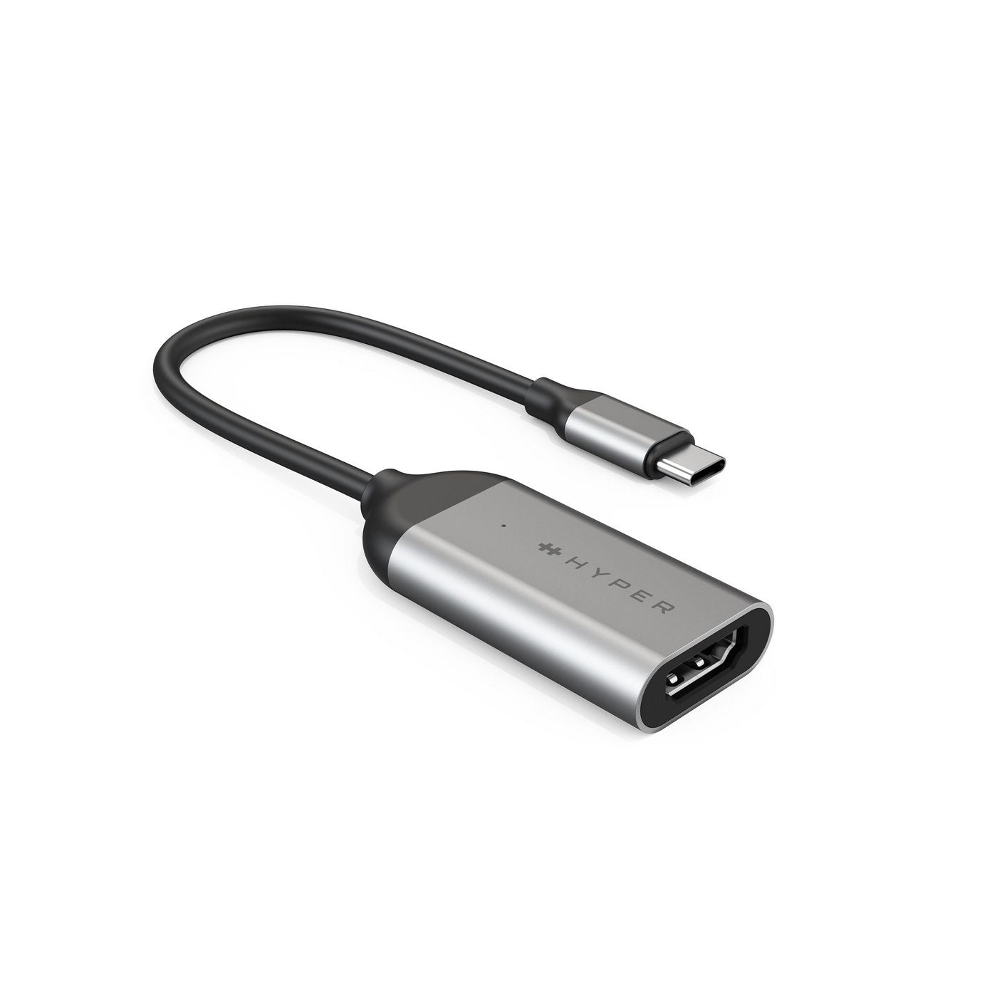 Hyper HD-H8K-GL USB-C to HDMI Adapter – 8K 60Hz / 4K 144Hz, HDR, Aluminium, Silicone Thermal Cover