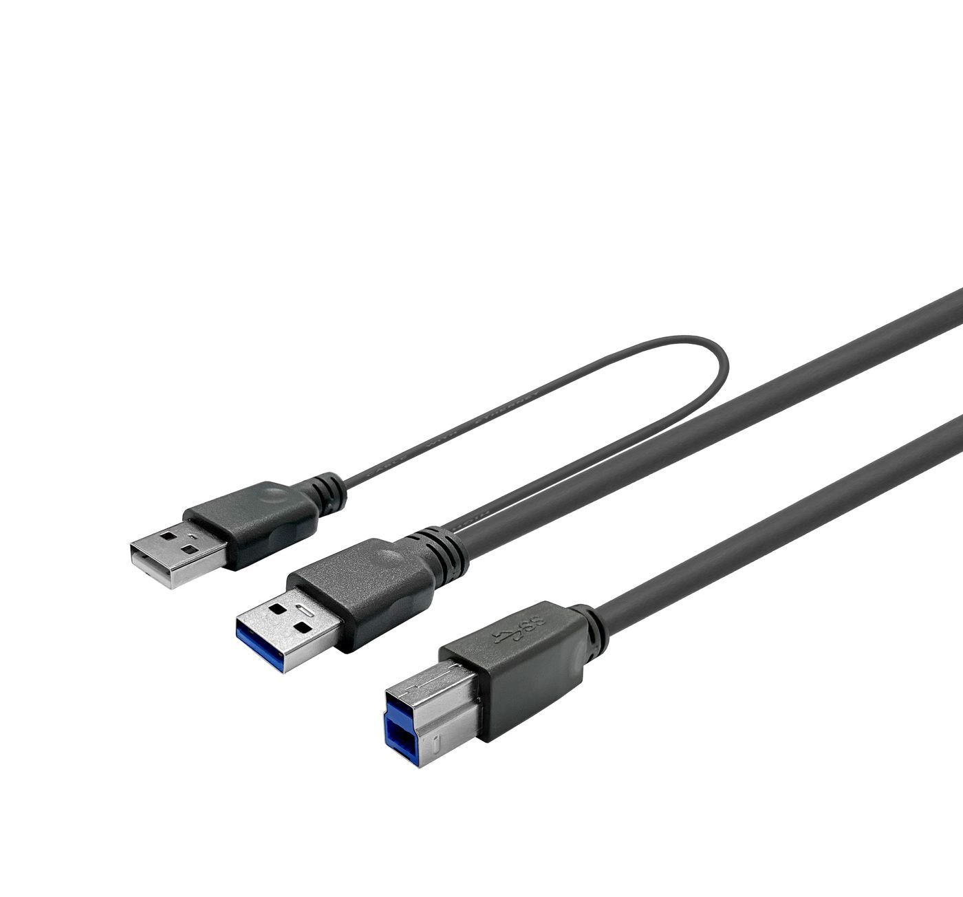 Vivolink PROUSB3AB10C-DUAL 10m USB 3.0 Active A to B Cable – 5Gbps, Amplified