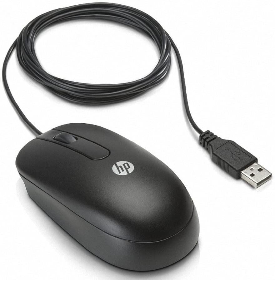 HP 672652-001 Optical Mouse – Wired USB Ergonomic Design