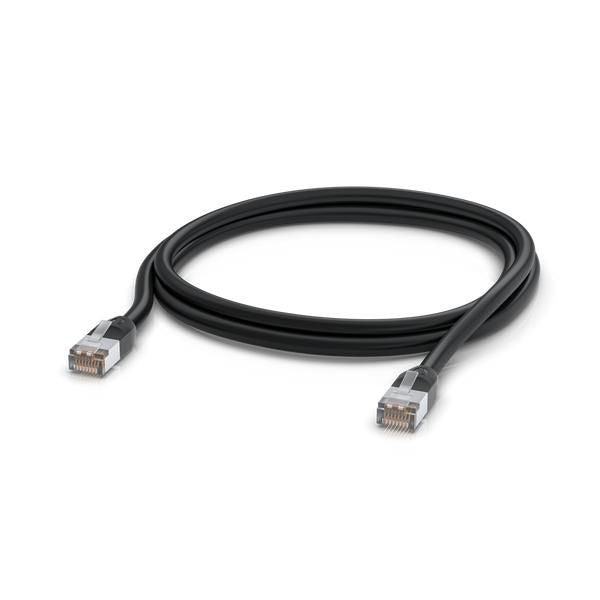 Ubiquiti UACC-CABLE-PATCH-OUTDOOR-2M-BK Cat5e Outdoor Network Cable 2m STP RJ45 Black Weatherproof