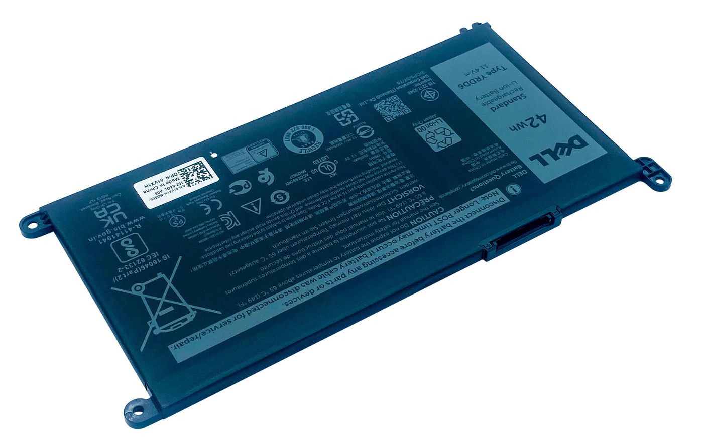 Dell 1VX1H Battery – 3-Cell 42Wh Li-ion Polymer Black