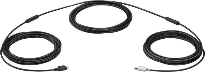 Logitech 939-001490 GROUP 15m Extender Cable – Plenum-Rated 6-pin Mini-DIN