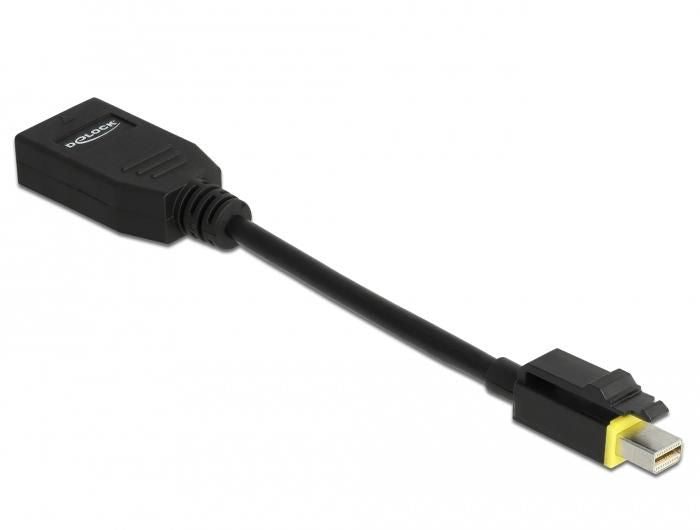 Delock 65978 Mini DisplayPort to DisplayPort Adapter 0.15m – 8K HDR, 32.4Gb/s, Gold-Plated