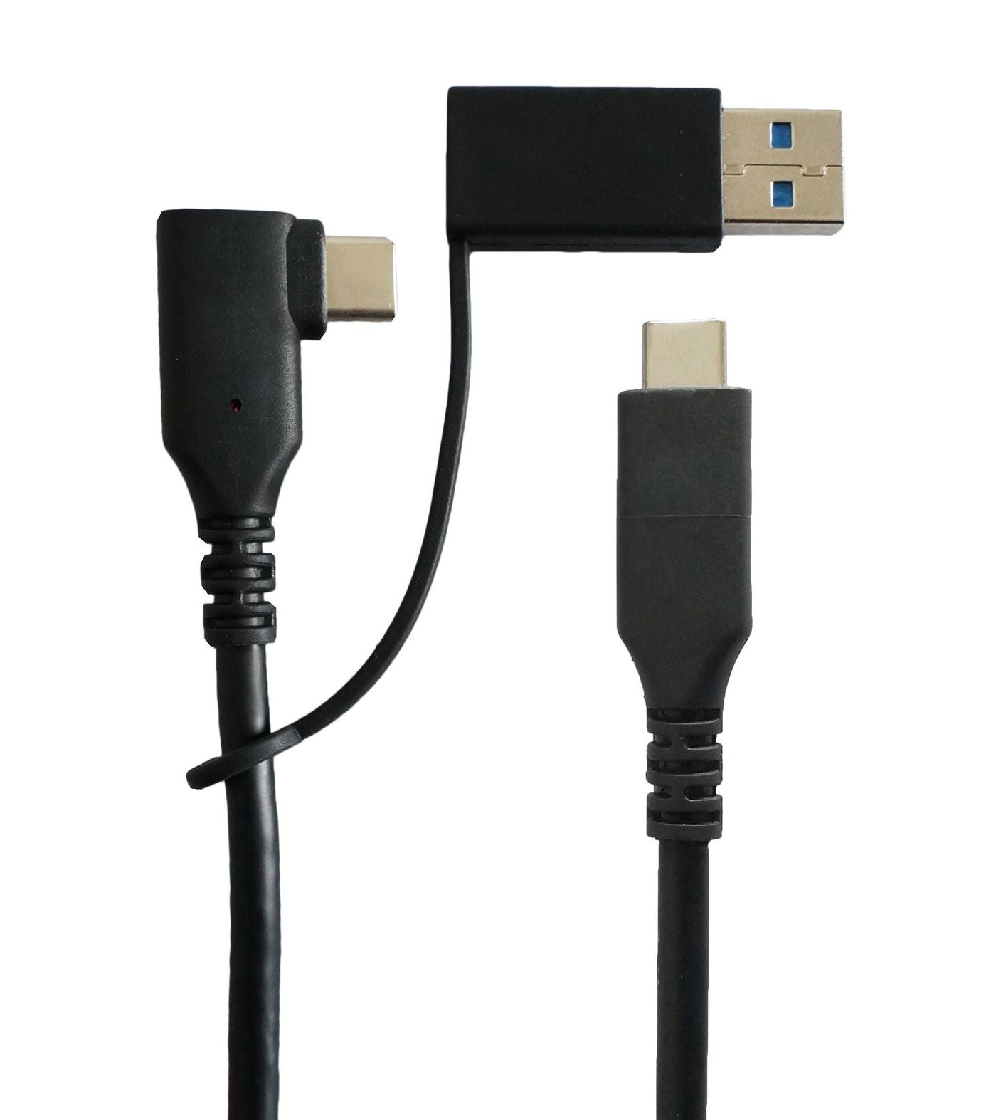 MicroConnect USB3.1CC1MDE USB Cable USB 3.2 Gen 1 1m Black Angled USB-C