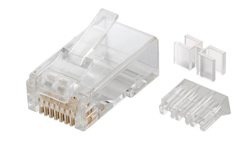 MicroConnect KON511-10 RJ45 Plug Transparent 10-Pack Cat6A