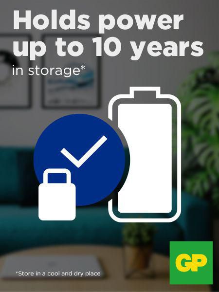 GP 151381 Household Batteries – AA Alkaline 1.5V 40-Pack Multicolour