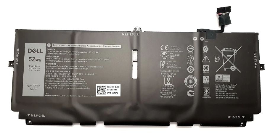 Dell FP86V Battery – 52Wh 4-Cell Lithium Ion 7.6V