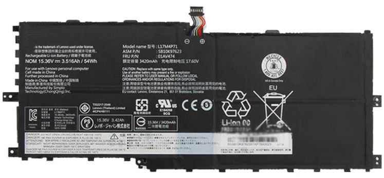 Lenovo FRU01AV475 Rechargeable Li-Ion Battery 54Wh