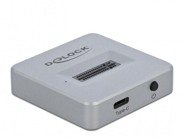Delock 64000 Hard Drive Dock – M.2 NVMe PCIe SSD USB-C 10Gbps Silver