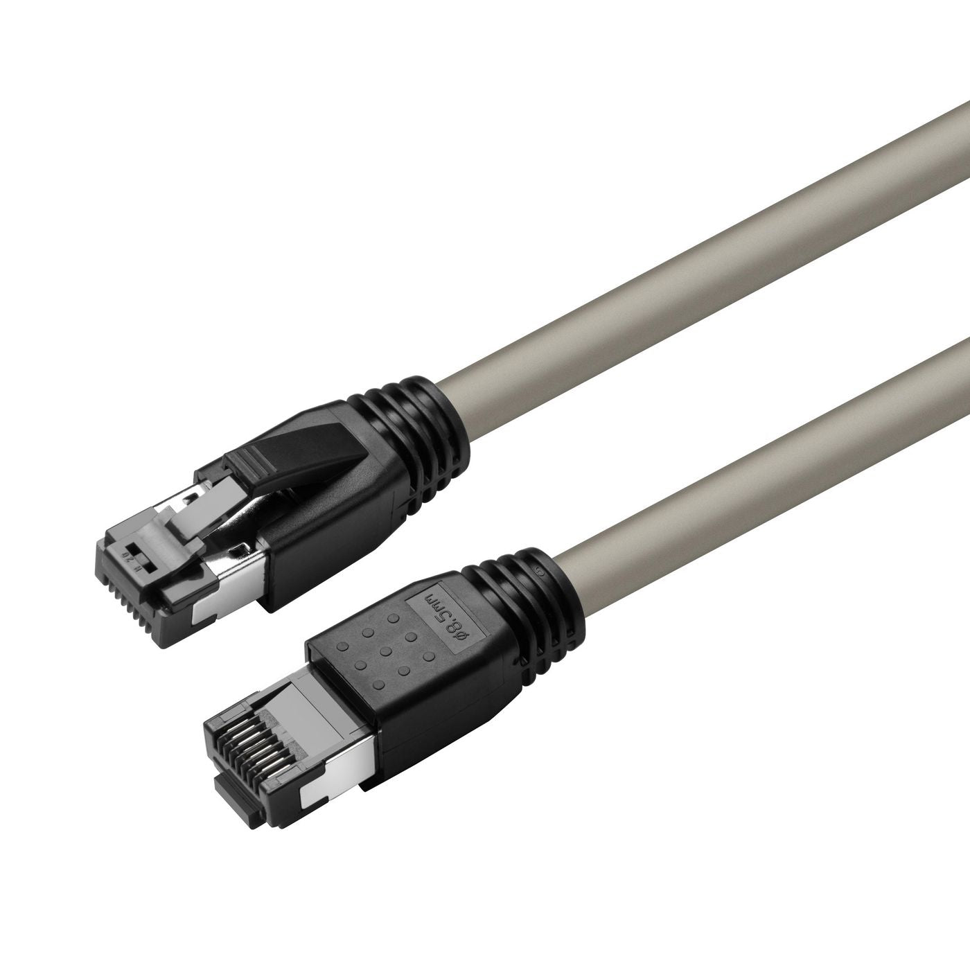 MicroConnect MC-SFTP8010 Cat8.1 S/FTP Network Cable – 10m Grey LSZH RJ-45 Gold Plated Shielded