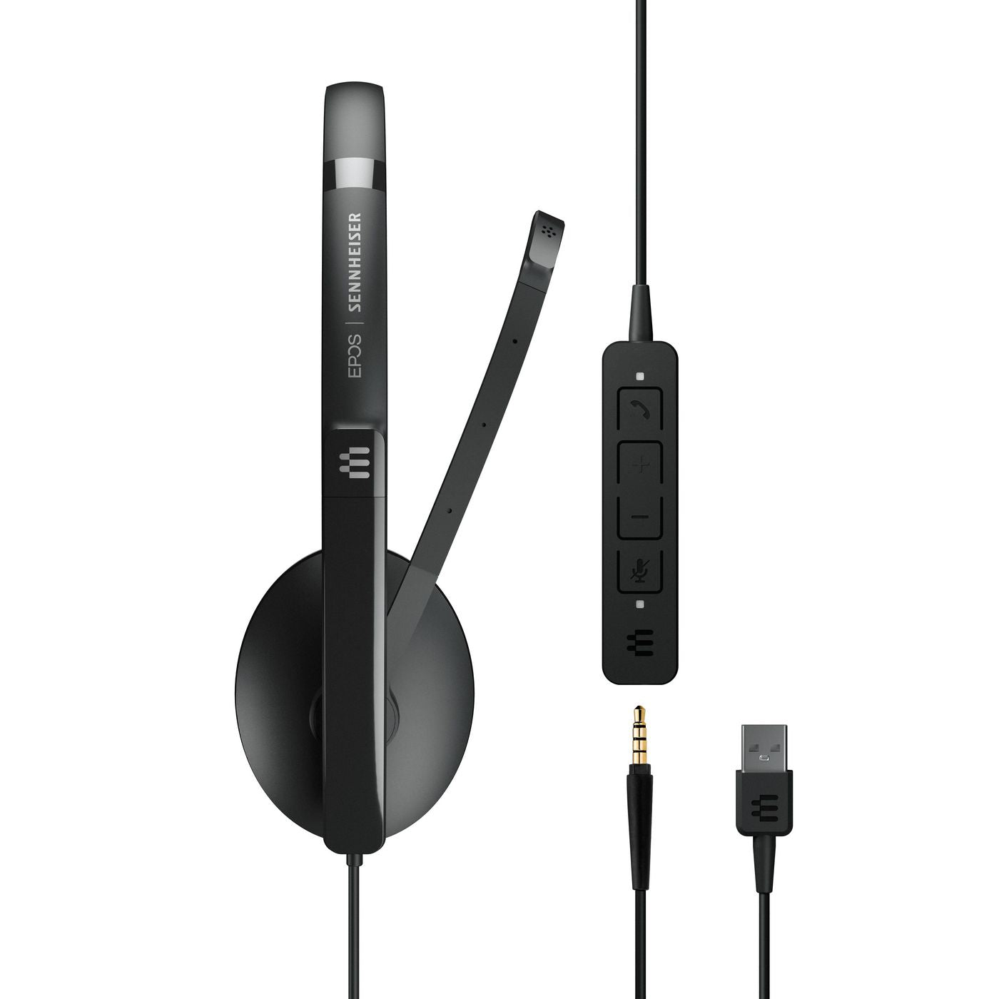 EPOS 1000914 On-Ear Wired Headset – USB & 3.5mm Jack, Black