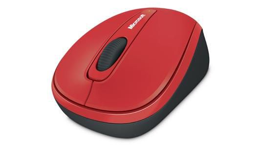 Microsoft GMF-00293 Wireless Mobile Mouse 3500 – Black/Red, 1000 DPI, RF