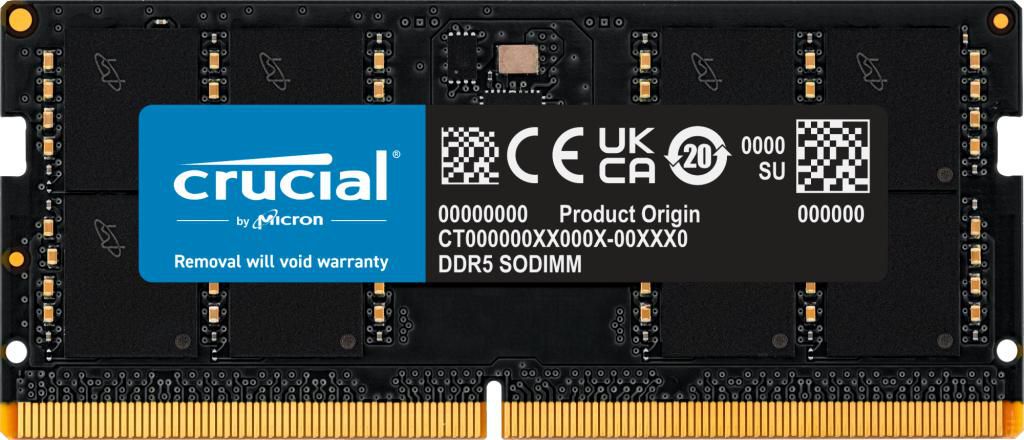 Crucial CT32G48C40S5 32GB DDR5 SO-DIMM 4800MHz 1.1V Memory Module