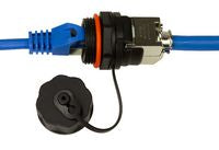 LOGON PROFESSIONAL TWPGLAND85 Outdoor Waterproof CAT6A Bulkhead Keystone Jack IP68 – 5-Pack