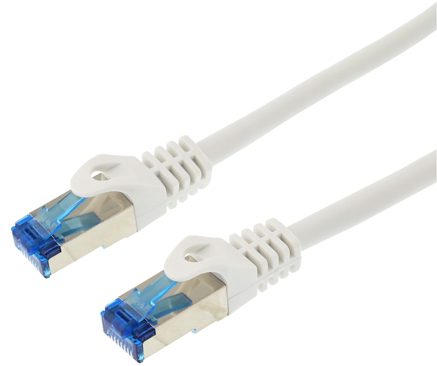 LOGON PROFESSIONAL 0.5m Cat5e SF/UTP Patch Cable – White, Shielded RJ45