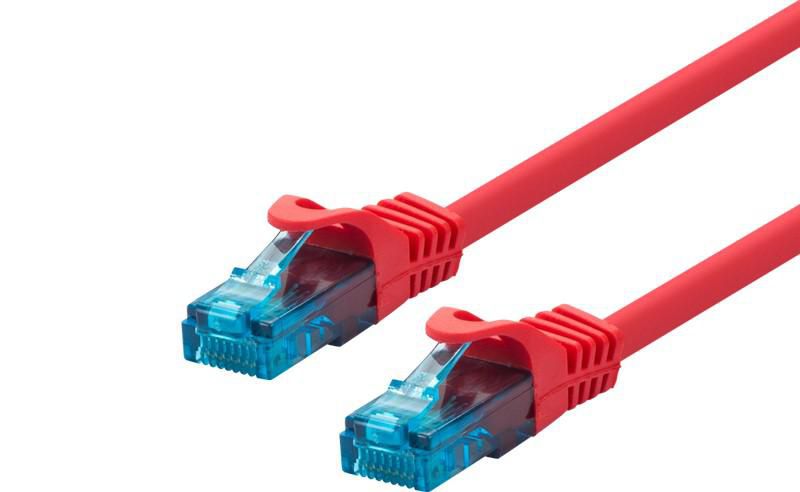 LOGON PROFESSIONAL Cat5e U/UTP Patch Cable 7m – Red RJ45 Network Lead