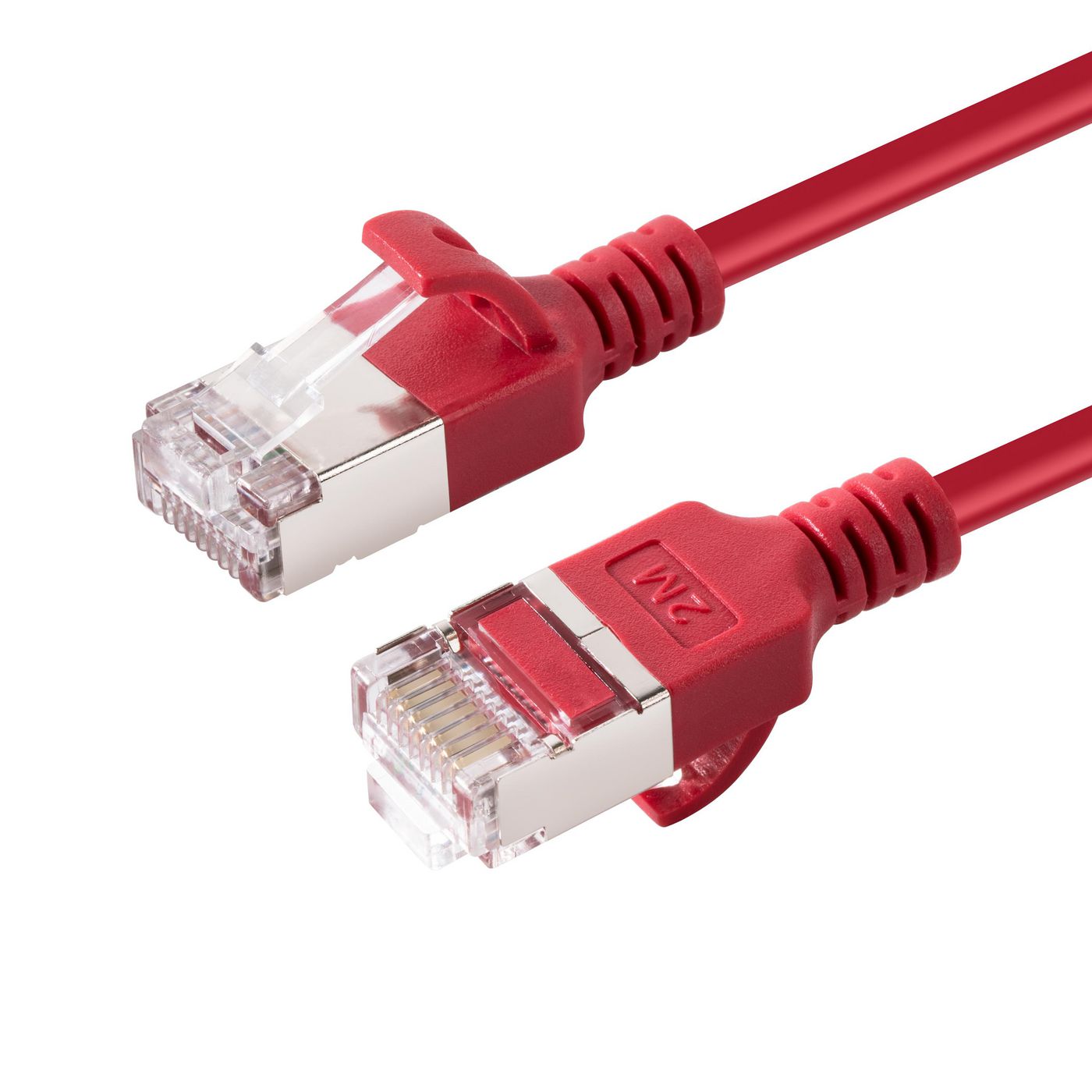 MicroConnect V-FTP6A05R-SLIM Cat6a U/FTP Slim Network Cable – 5m Red LSZH RJ-45 High-Speed