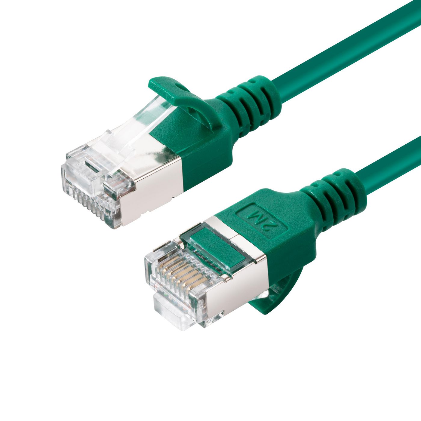 Microconnect Cat6a U/FTP Slim 10m Network Cable – Green, LSZH, RJ-45, 10Gbps