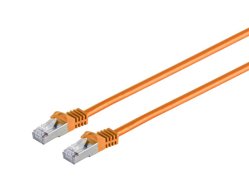 Microconnect Cat7 S/FTP Network Cable 5m – Orange, LSZH, RJ-45, High-Speed