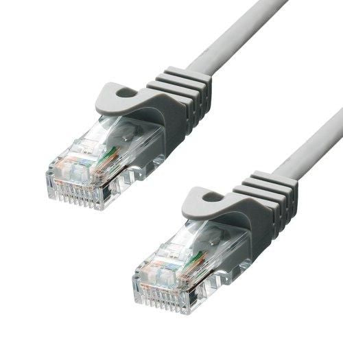 ProXtend CAT5e U/UTP Copper Ethernet Cable, 20m, Grey, RJ45, PVC