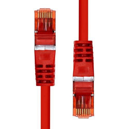 ProXtend V-6FUTP-10R CAT6 F/UTP Ethernet Cable – 10m Red, Gold-Plated RJ45, PVC, RoHS